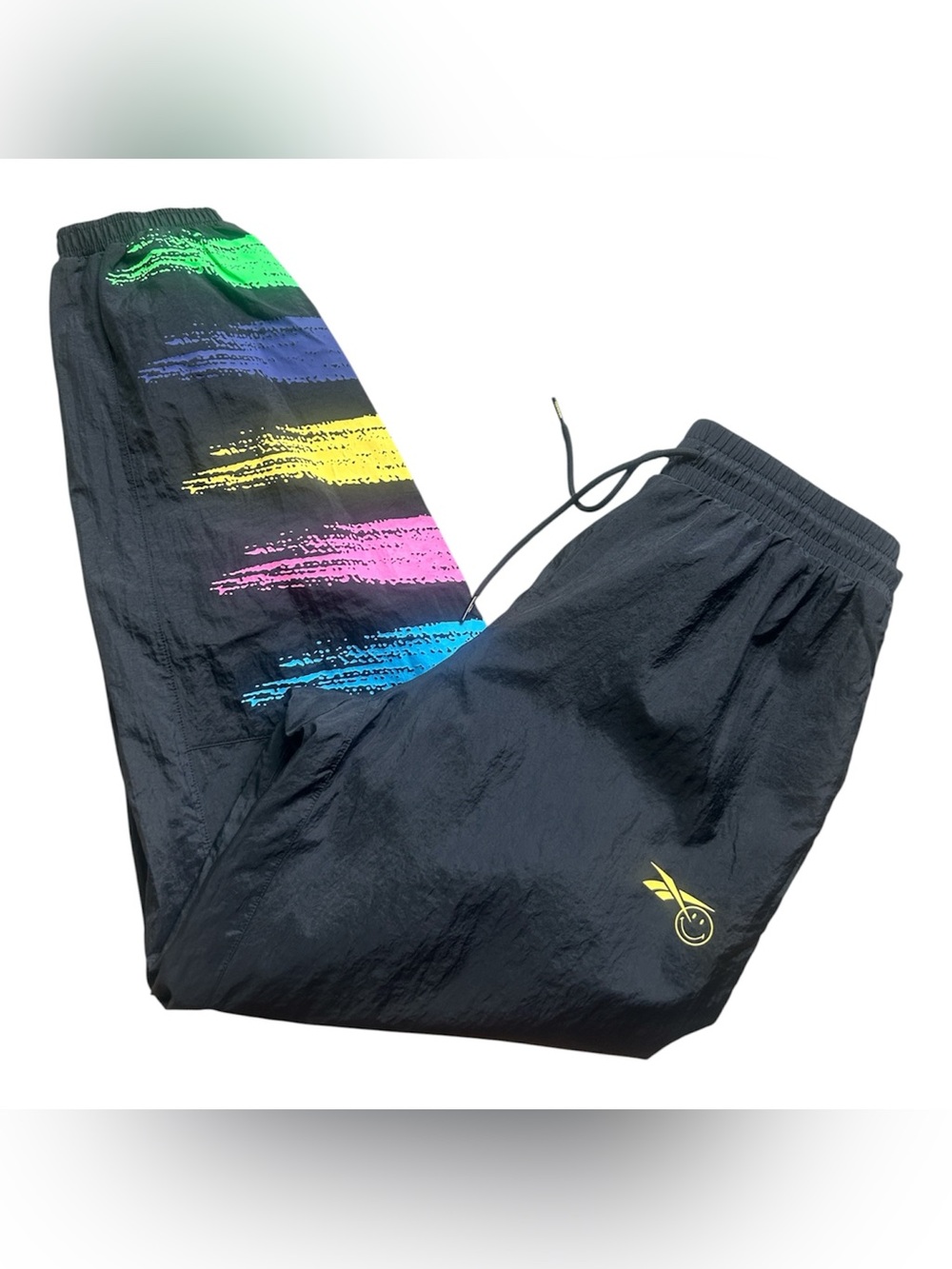 Reebok Smiley Pants Unisex Joggers Track Pants Size Small NWT